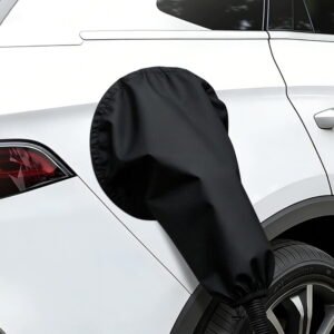 EV Charger Port Cover, Electric Car Charger Plug Cover, Outdoor Waterproof Winter Snow Rain UV All-Weather Protection, Magnetic Attachment, Suitable for Steel-Bodied Electric Vehicles