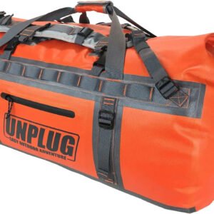 UNPLUG Ultimate Adventure Bag | 1680D Heavy Duty Waterproof Bag | Large Travel Duffle Bag Which Can Be Used for Camping, Motorcycling, Boating, or Hunting